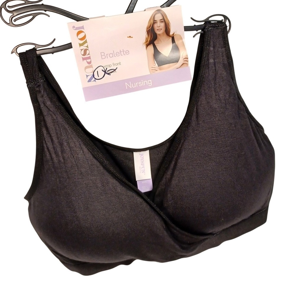 Joyspun Bra 3XL Wirefree V Neck Bralette NWT Nursing or Regular Comfort Stretch